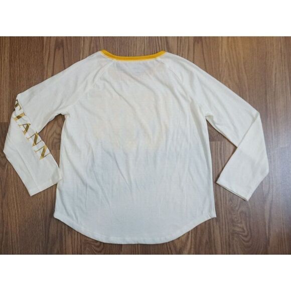 Old Navy Girl's Yellow Polka Dot “VIP” Graphic Pajama Top - Size L (10/12) NWOT - Picture 7 of 11